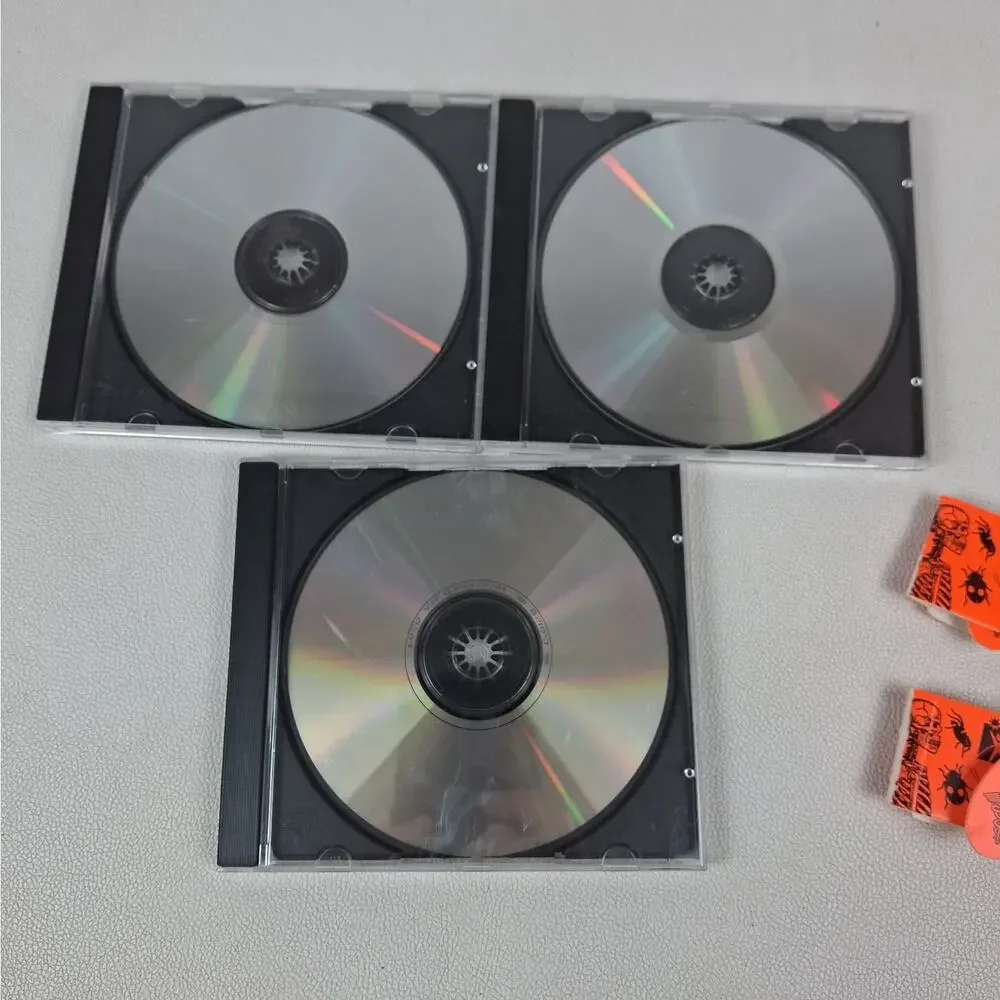 Vtg Packard Bell CD-ROM Game Lot 3-D Body Dinosaur Kids Zoo Space 3D Glasses